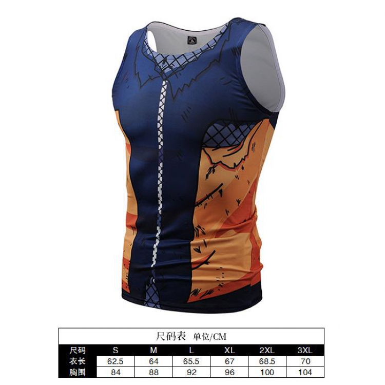 Naruto Cartoon Print Muscle Vest Men's Sports T-Shirt 6 sizes from S to 3XL AF012