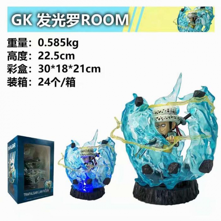 One Piece GK Room Boxed Figure Decoration Model 22.5CM 0.585KG 30X18X21CM