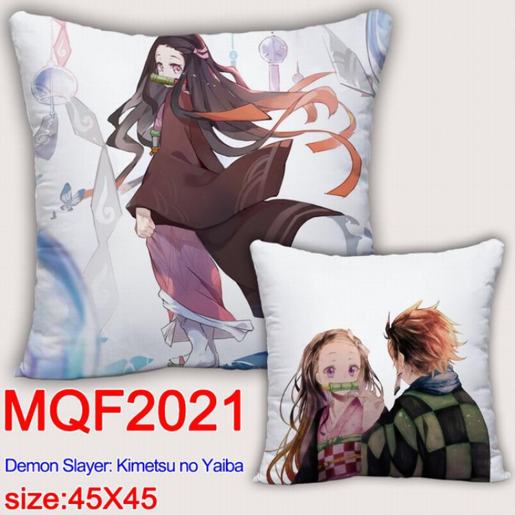 Demon Slayer Kimets Double-sided full color pillow dragon ball 45X45CM MQF 2021