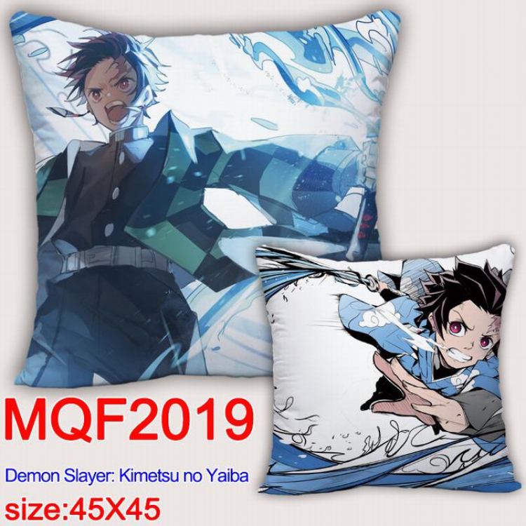 Demon Slayer Kimets Double-sided full color pillow dragon ball 45X45CM MQF 2019