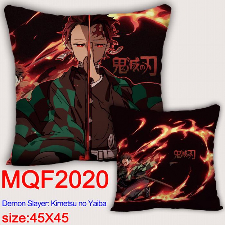 Demon Slayer Kimets Double-sided full color pillow dragon ball 45X45CM MQF 2020