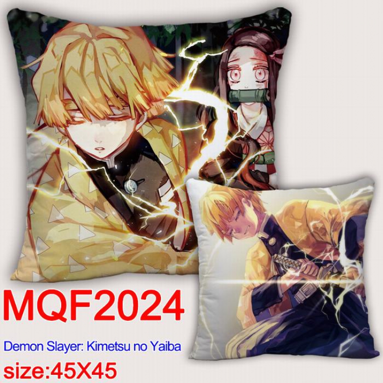 Demon Slayer Kimets Double-sided full color pillow dragon ball 45X45CM MQF 2024