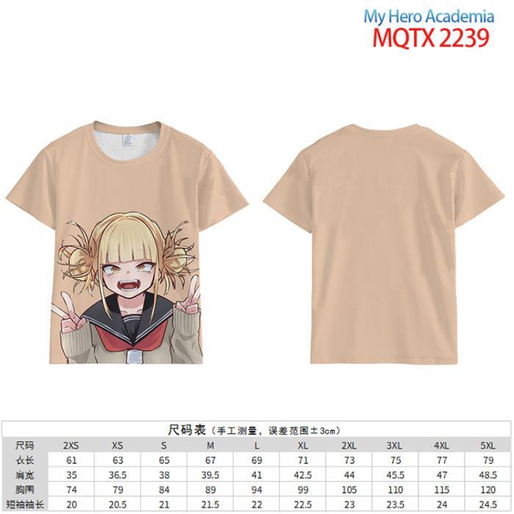 My Hero Academia Full color short sleeve t-shirt 10 sizes from 2XS to 5XL MQTX-2239