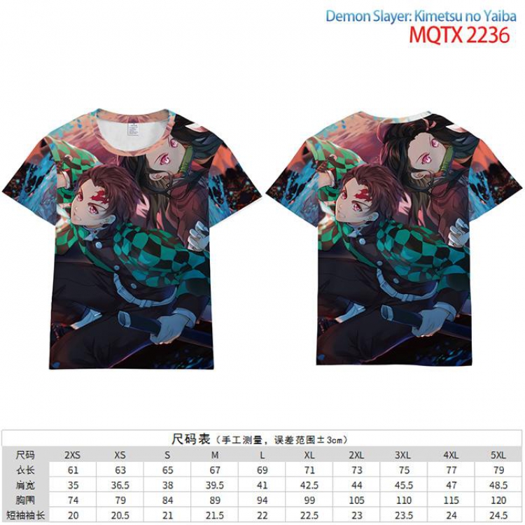 Demon Slayer Kimets Full color short sleeve t-shirt 10 sizes from 2XS to 5XL MQTX-2236