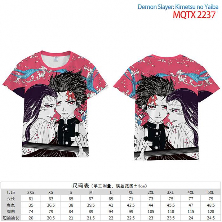 Demon Slayer Kimets Full color short sleeve t-shirt 10 sizes from 2XS to 5XL MQTX-2237