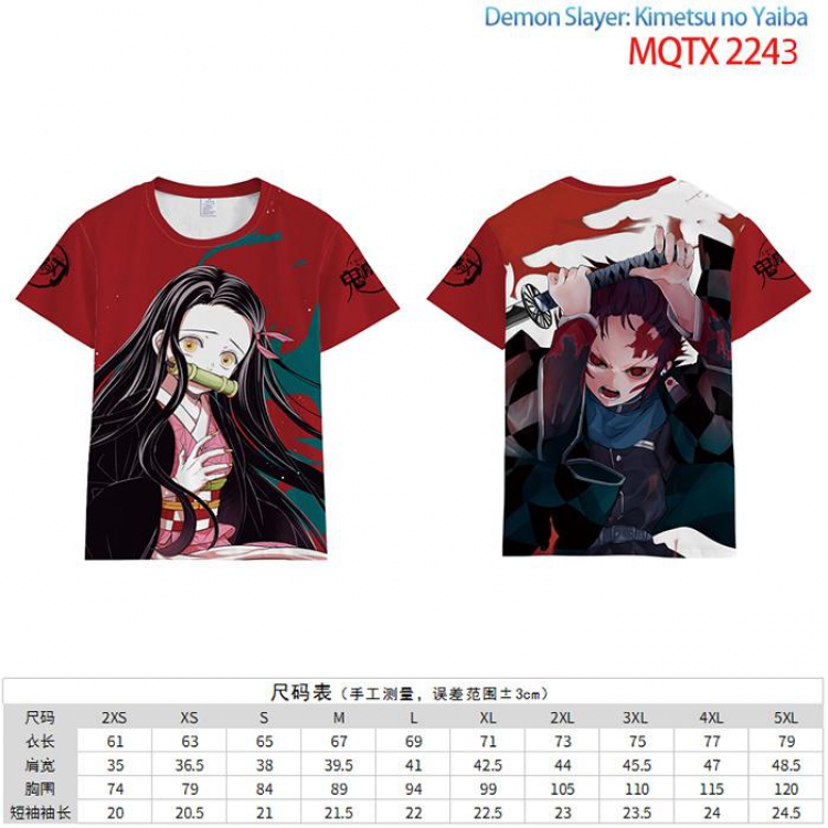 Demon Slayer Kimets Full color short sleeve t-shirt 10 sizes from 2XS to 5XL MQTX-2243