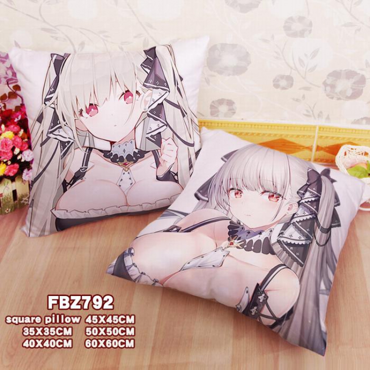Azur Lane Double-sided full color pillow cushion 45X45CM-FBZ792