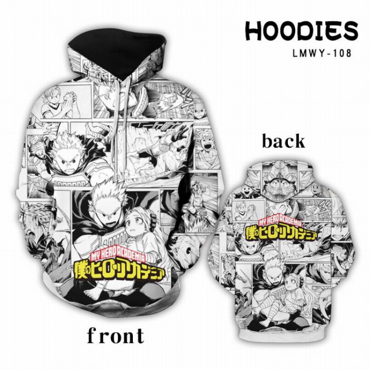 My Hero Academia Full color Hooded Long sleeve Hoodie S M L XL XXL XXXL preorder 2 days LMWY108