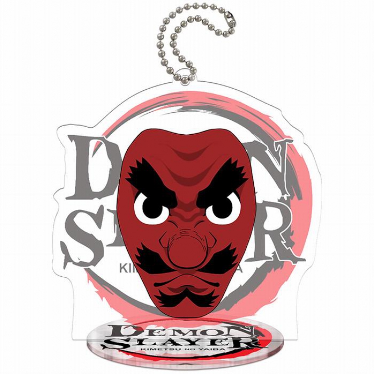 Demon Slayer Kimets Mask Acrylic keychain pendant 9-10CM Style A