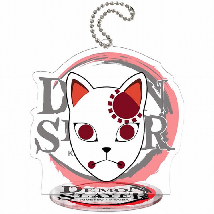 Demon Slayer Kimets Mask Acrylic keychain pendant 9-10CM Style B