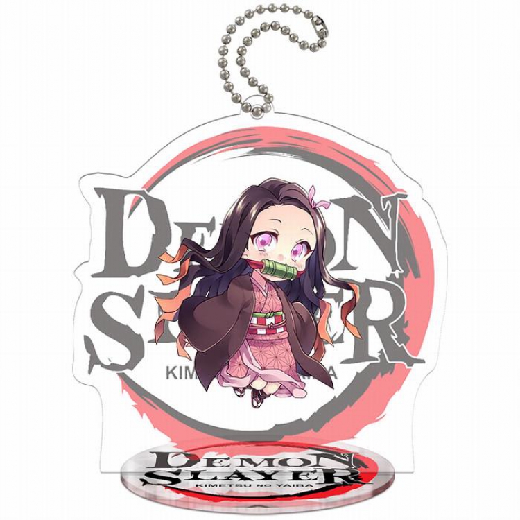 Demon Slayer Kimets Kamado Nezuko Q Edition Acrylic keychain pendant 9-10CM