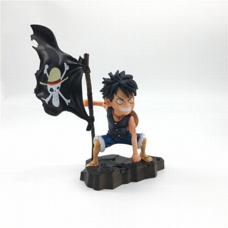 One Piece Luffy black Boxed Figure Decoration Model 17.5CM 148G