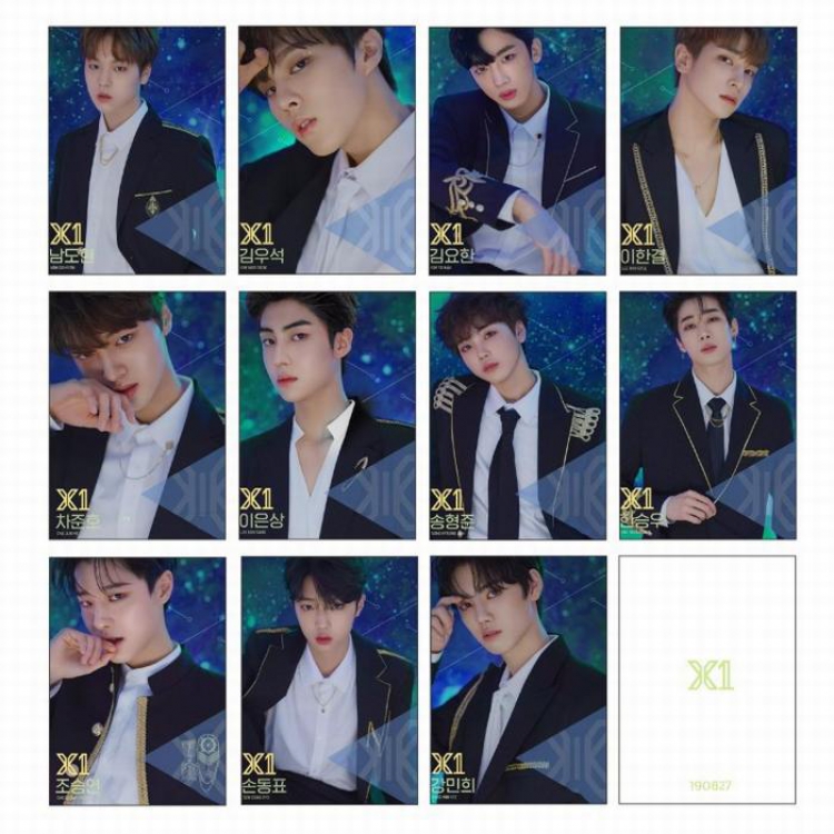 Produce×101 X ONE Photo card a Set of eleven 64X90MM 25G price for 10sets Style-B
