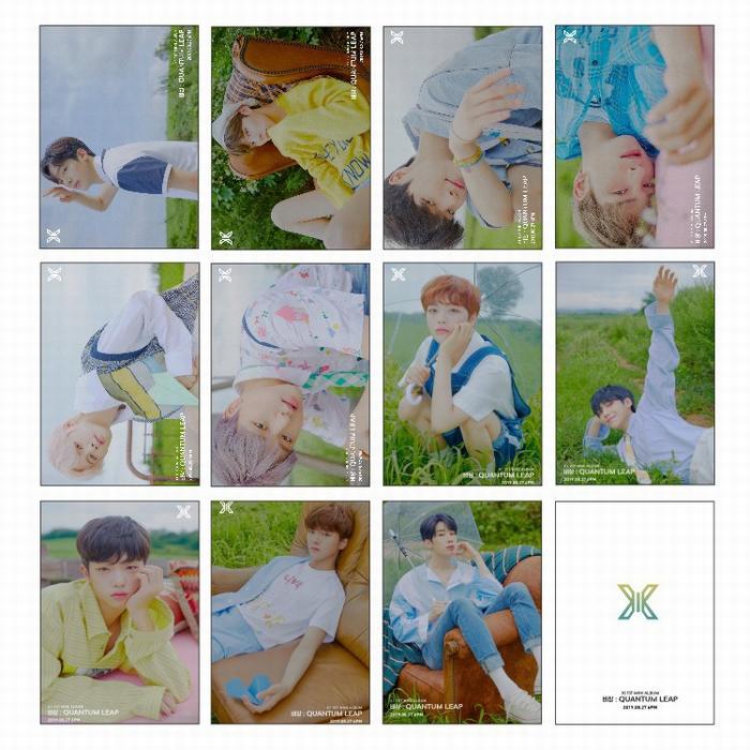Produce×101 X ONE Photo card a Set of eleven 64X90MM 25G price for 10sets Style-C