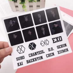 EXO Korean star Sticker transp...