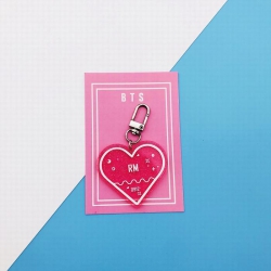 BTS RM Heart-shaped glitter ke...