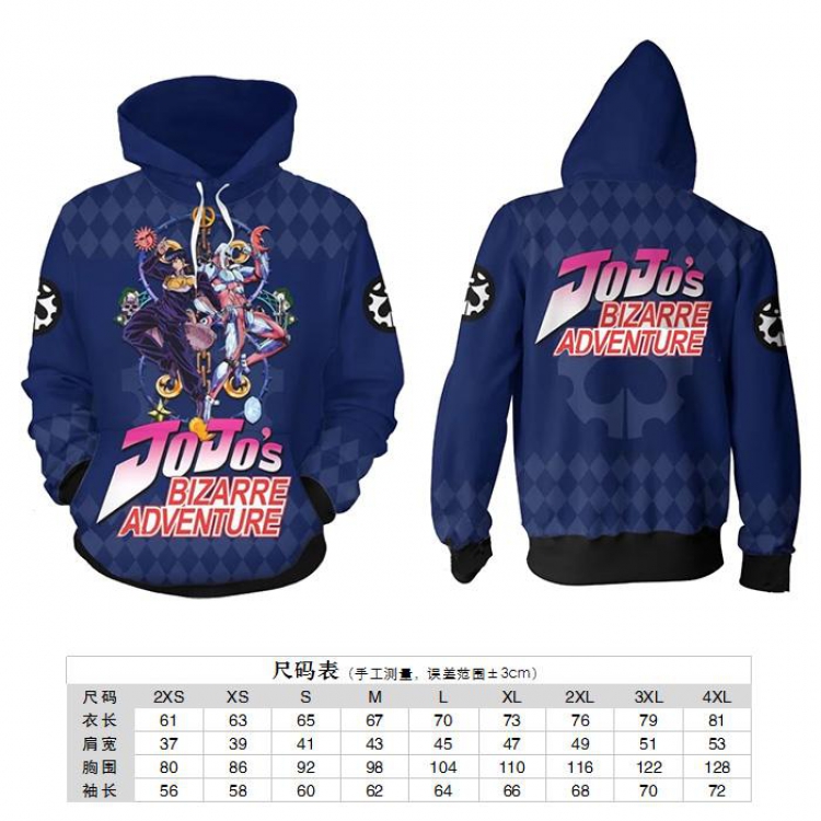 JoJos Bizarre Adventure purple Hooded pullover sweater 2XS XS S M L XL 2XL 3XL 4XL price for 2 pcs preorder 3 days