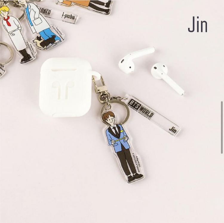 BTS Korean Celebrity JIN Acrylic keychain pendant 85CM 约20G price for 5 pcs