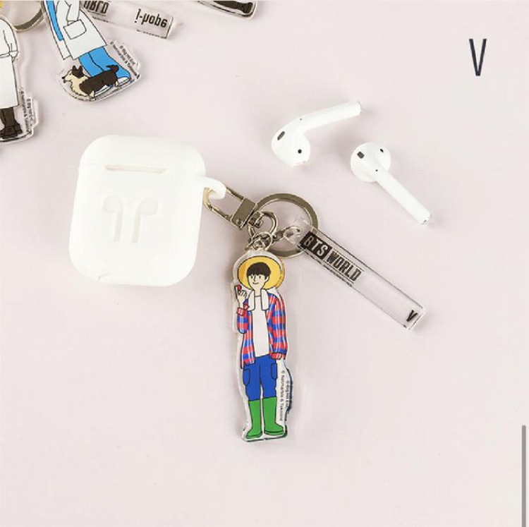 BTS Korean Celebrity V Acrylic keychain pendant 85CM 约20G price for 5 pcs