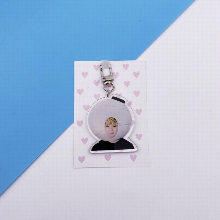 BTS Korean Celebrity JIMIN Keychain pendant 7.5X11CM 20G price for 5 pcs