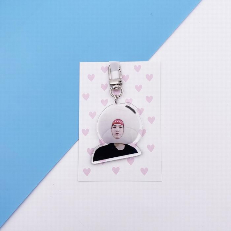 BTS Korean Celebrity SUGA Keychain pendant 7.5X11CM 20G price for 5 pcs