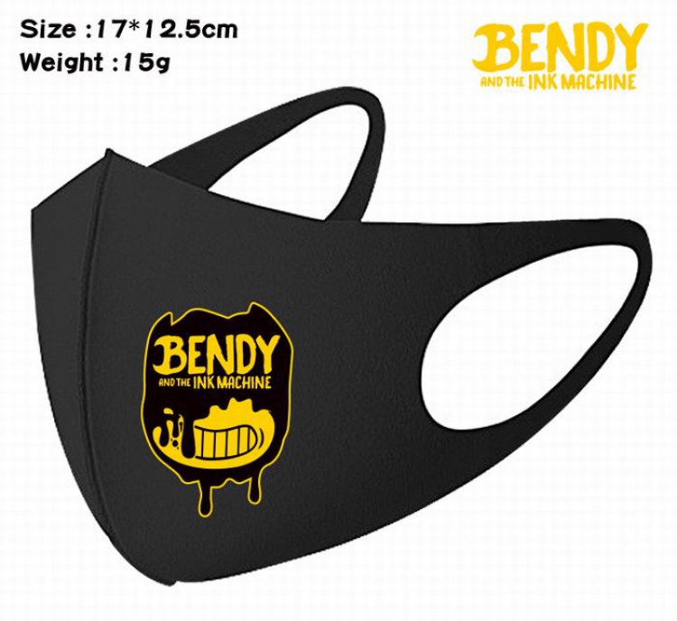 Bendy-2A Black Anime color printing windproof dustproof breathable mask price for 5 pcs