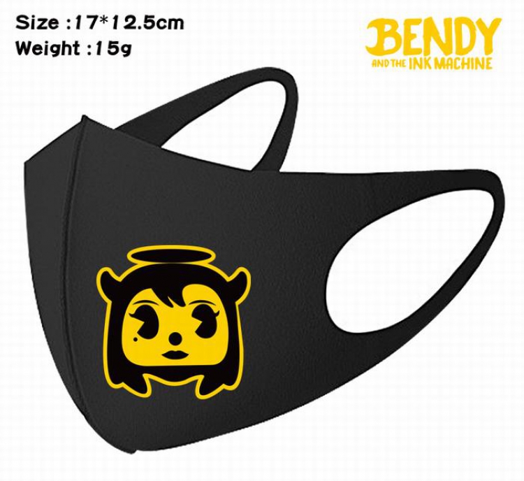 Bendy-5A Black Anime color printing windproof dustproof breathable mask price for 5 pcs
