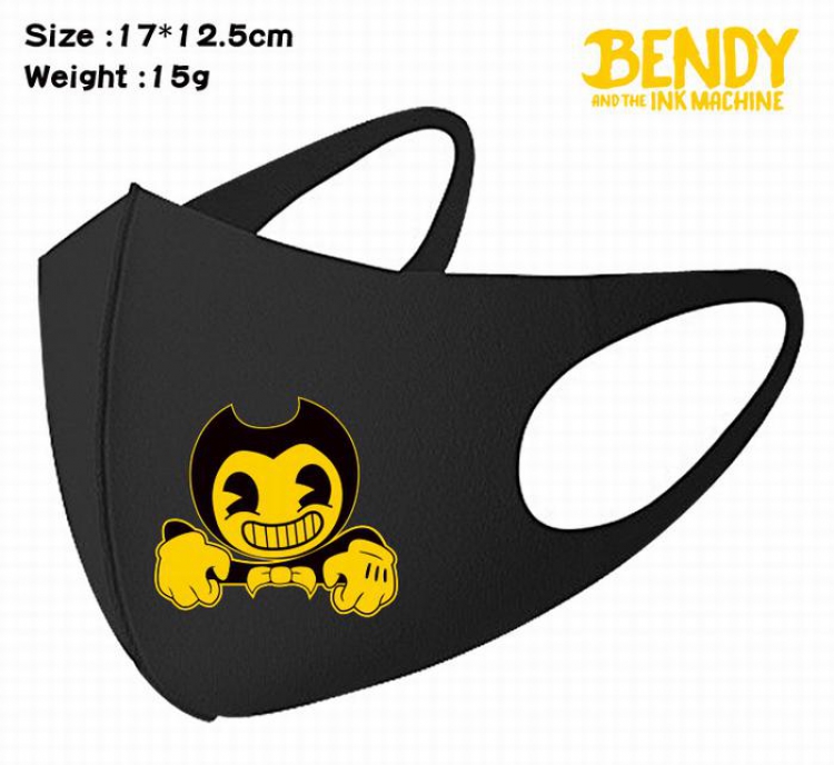 Bendy-3A Black Anime color printing windproof dustproof breathable mask price for 5 pcs