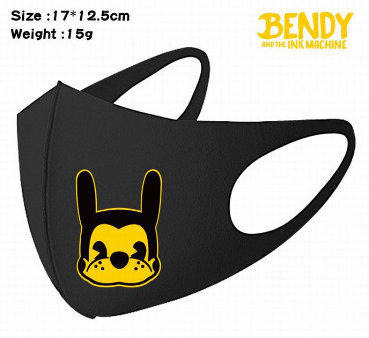 Bendy-6A Black Anime color printing windproof dustproof breathable mask price for 5 pcs