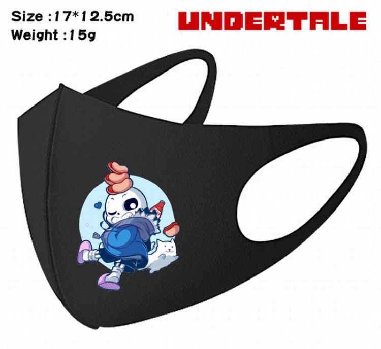 Undertale-10A Black Anime color printing windproof dustproof breathable mask price for 5 pcs