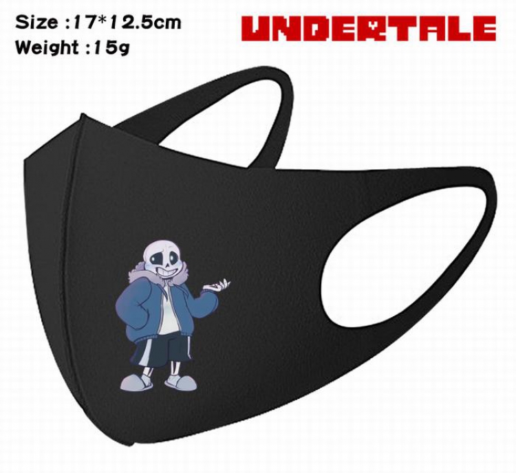 Undertale-11A Black Anime color printing windproof dustproof breathable mask price for 5 pcs