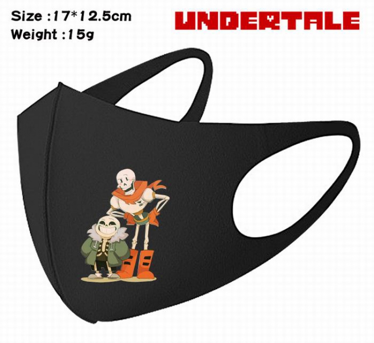 Undertale-1A Black Anime color printing windproof dustproof breathable mask price for 5 pcs