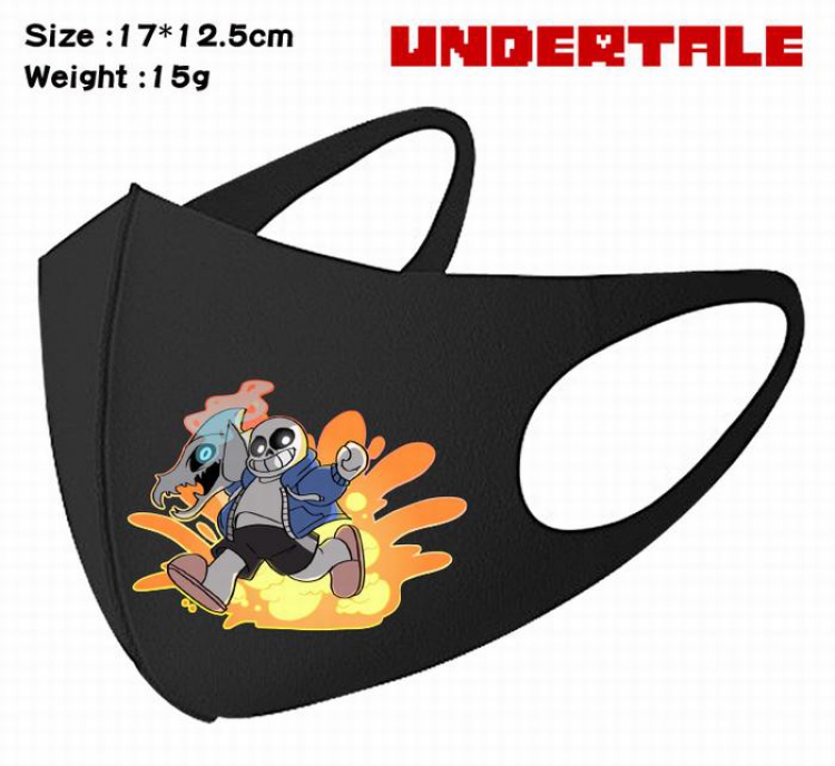 Undertale-4A Black Anime color printing windproof dustproof breathable mask price for 5 pcs