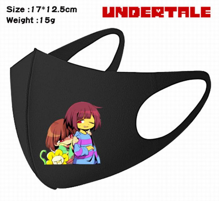 Undertale-3A Black Anime color printing windproof dustproof breathable mask price for 5 pcs