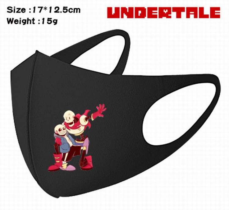 Undertale-2A Black Anime color printing windproof dustproof breathable mask price for 5 pcs