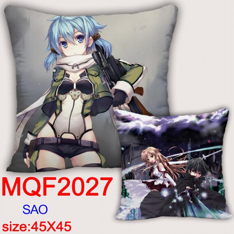Sword Art Online Double-sided full color pillow dragon ball 45X45CM MQF 2027