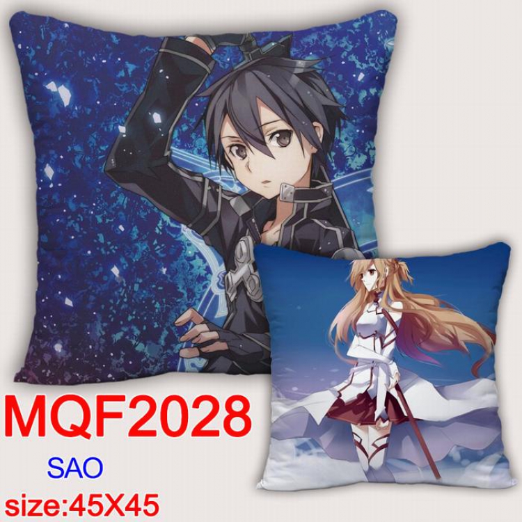 Sword Art Online Double-sided full color pillow dragon ball 45X45CM MQF 2028