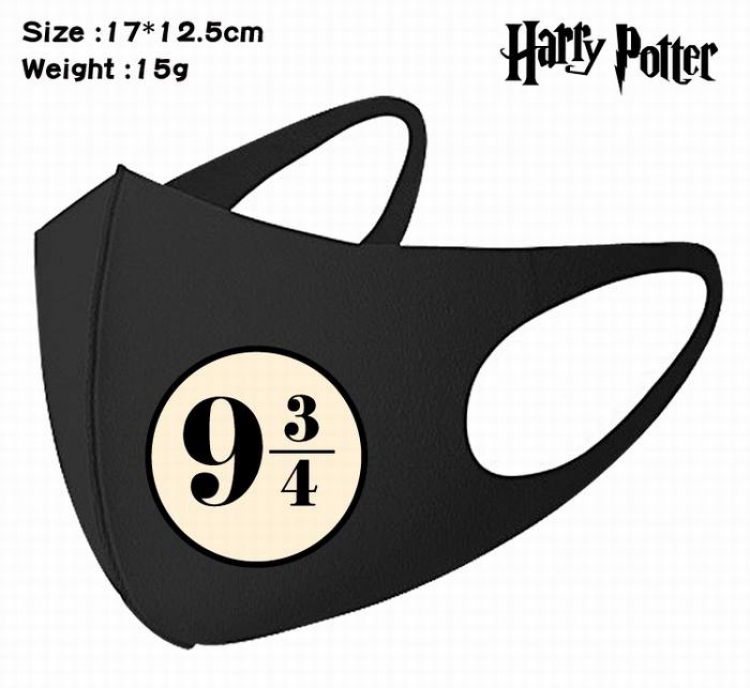 Harry Potter-12A Black Anime color printing windproof dustproof breathable mask price for 5 pcs