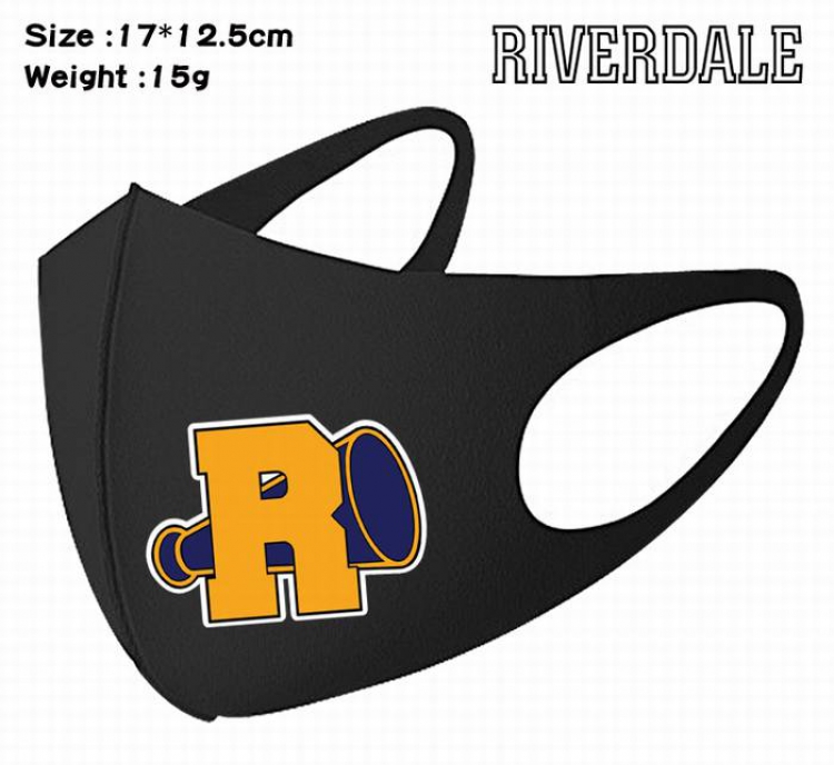 Riverdale-3A Black Anime color printing windproof dustproof breathable mask price for 5 pcs