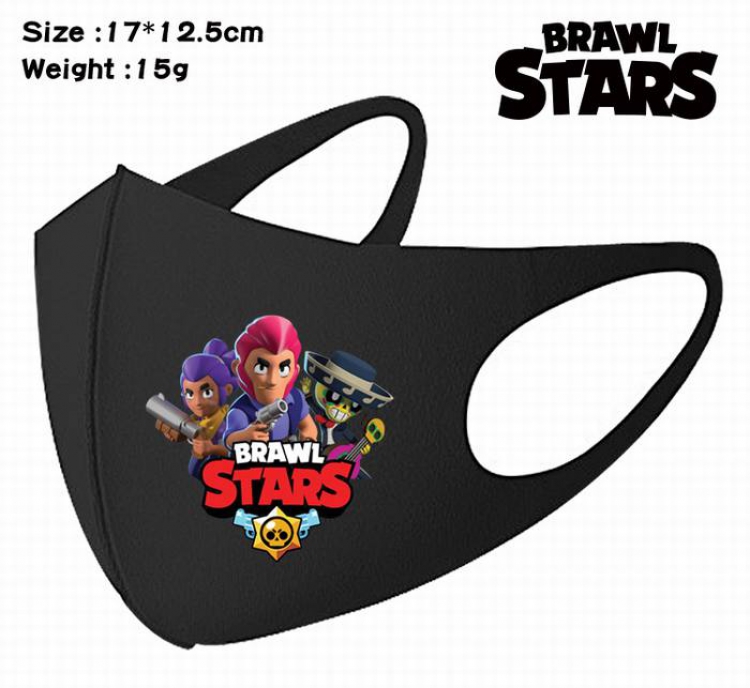 Brawl Stars-12A Black Anime color printing windproof dustproof breathable mask price for 5 pcs