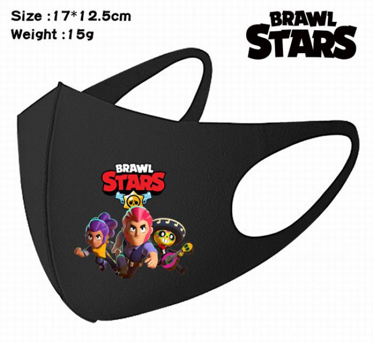 Brawl Stars-15A Black Anime color printing windproof dustproof breathable mask price for 5 pcs