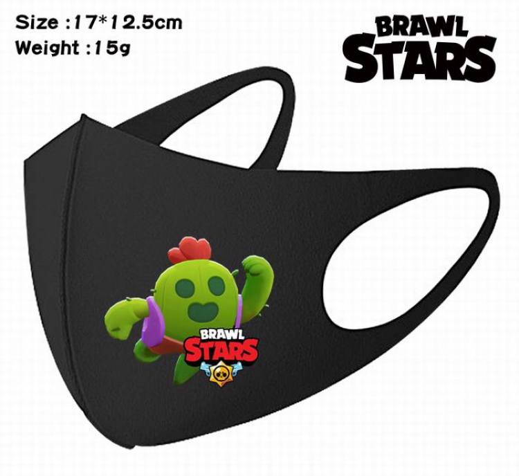 Brawl Stars-17A Black Anime color printing windproof dustproof breathable mask price for 5 pcs