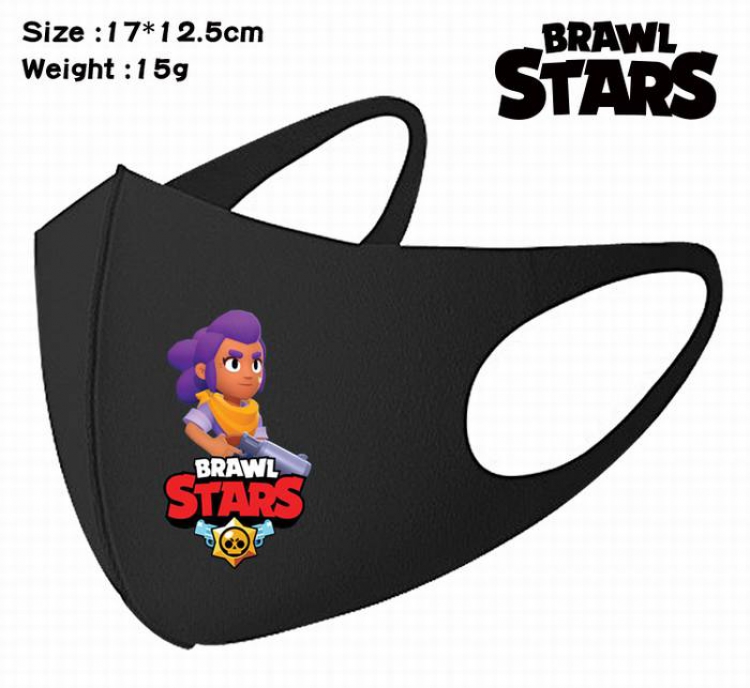 Brawl Stars-8A Black Anime color printing windproof dustproof breathable mask price for 5 pcs