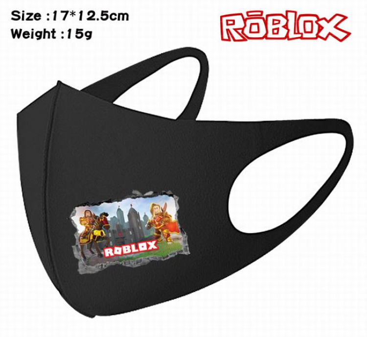 Roblox-10A Black Anime color printing windproof dustproof breathable mask price for 5 pcs
