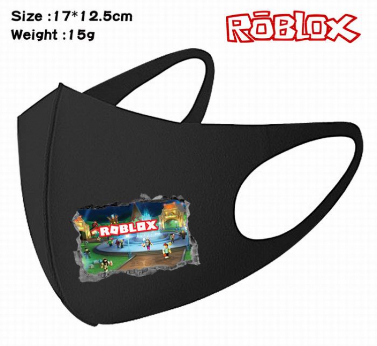 Roblox-11A Black Anime color printing windproof dustproof breathable mask price for 5 pcs