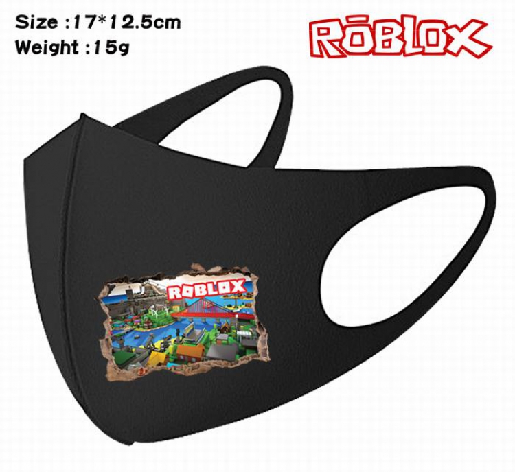 Roblox-14A Black Anime color printing windproof dustproof breathable mask price for 5 pcs