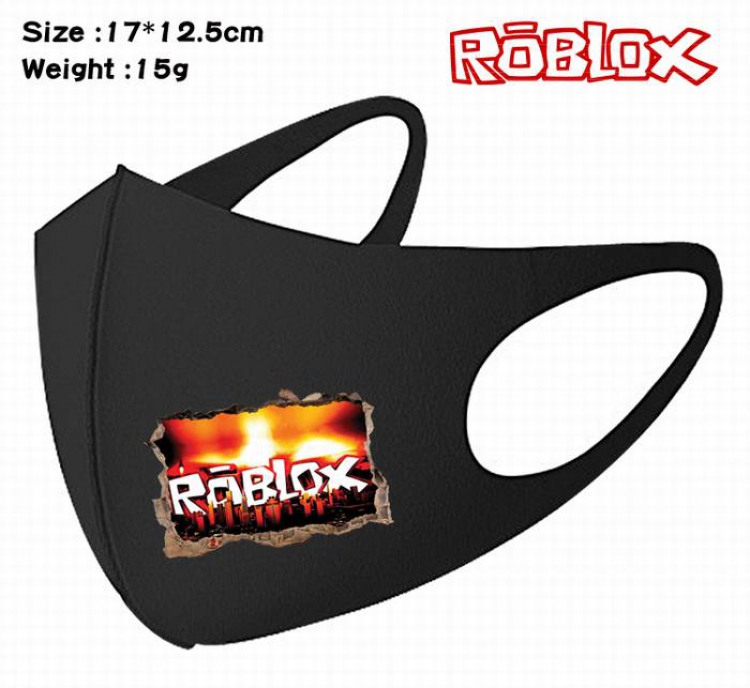 Roblox-13A Black Anime color printing windproof dustproof breathable mask price for 5 pcs