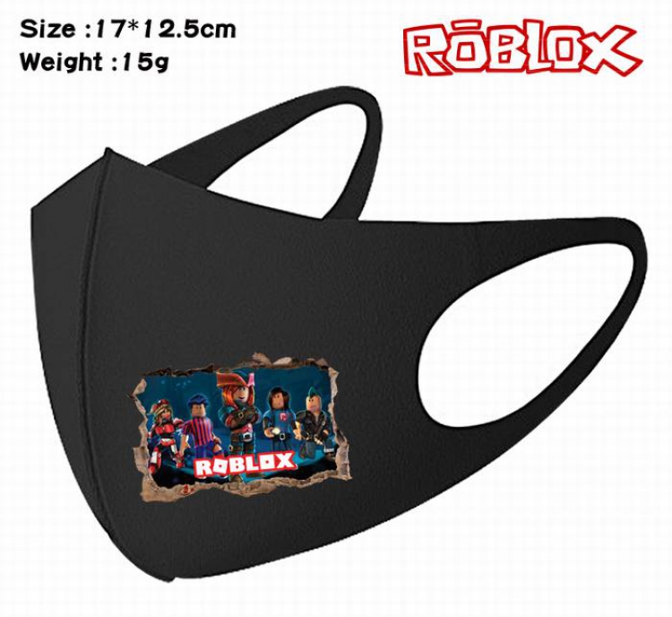 Roblox-19A Black Anime color printing windproof dustproof breathable mask price for 5 pcs