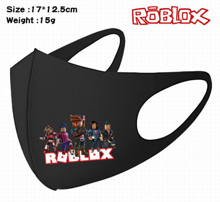 Roblox-21A Black Anime color printing windproof dustproof breathable mask price for 5 pcs