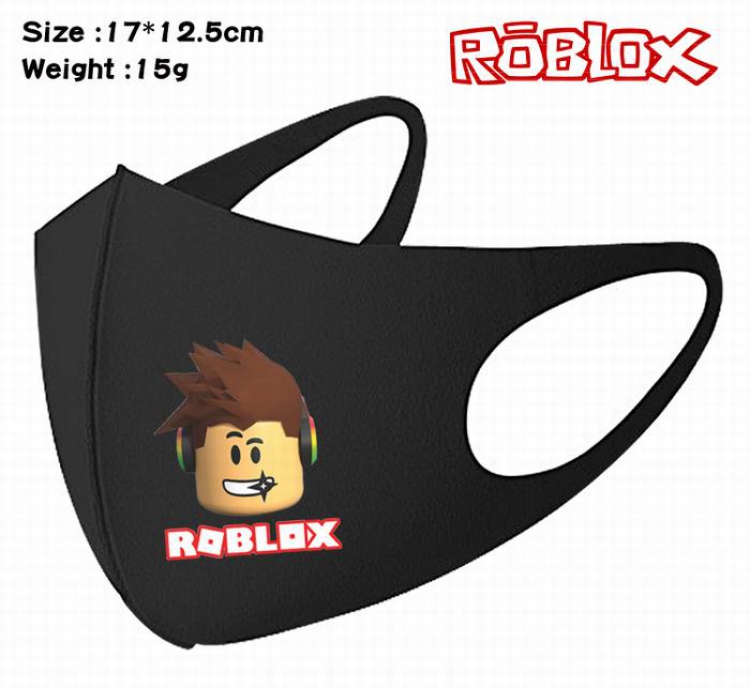 Roblox-23A Black Anime color printing windproof dustproof breathable mask price for 5 pcs